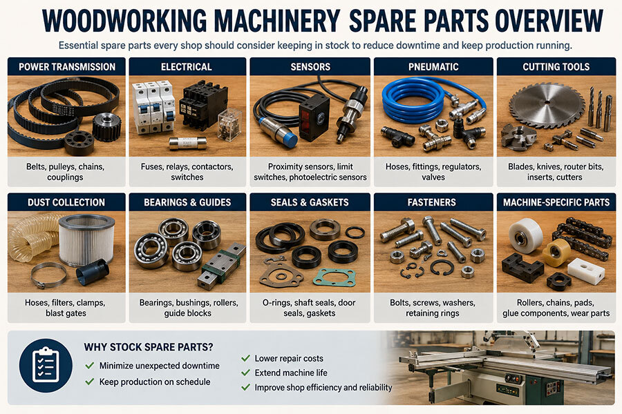 Woodworking Machinery spar parts overview Woodworking Machinery spar parts overview